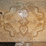 Custom Marble & Onyx Mosaic Backsplash