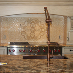 Custom Marble & Onyx Backsplash