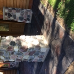 Entry concrete over lay