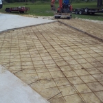 framing up before the pour