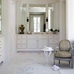 Vintage chi with marble floors