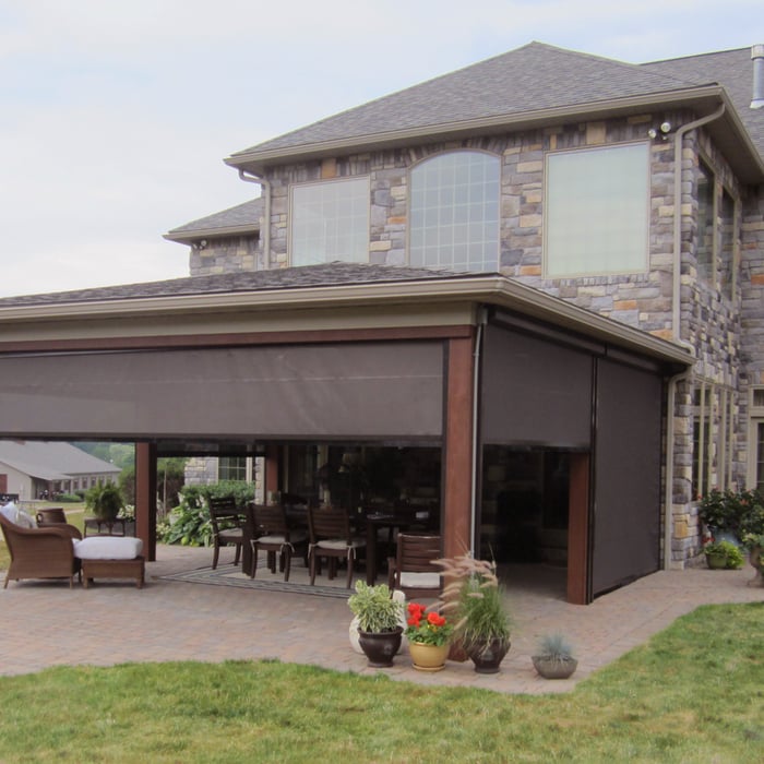 Eclipse E Zip exterior screen shades