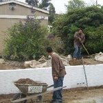 Demo of old landscape