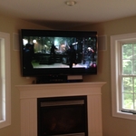 TV Mount Above Fireplace