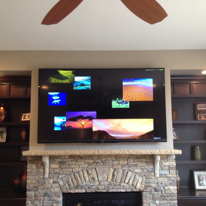 TV Mount Above Fireplace