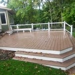 Trex Decking with cascading steps