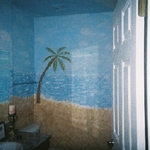 hand painted room mural