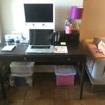 After picture of organized desk area and files