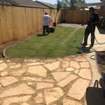 Flag stone pad