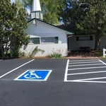 Church parking lot