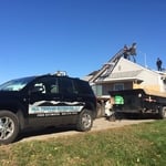 Roofing in progress