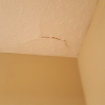 stepped on sheetrock