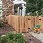 wooden picket fence