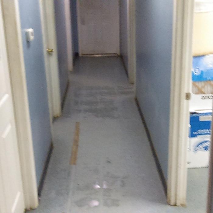Hallway to offices and breakroom