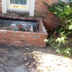 Porch wall rebuild