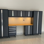 Epoxy floor, Cabinets