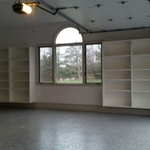 Potomac floor coating and cabinets