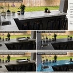 Concrete/epoxy countertop