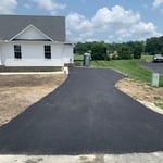 Brand new house driveway install