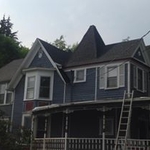 Roof job 30 year Gaf charcoal shingles