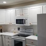 Cabinet trim painted