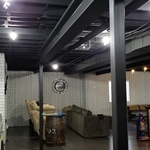 Basement Ceiling needing to be Blacked Out