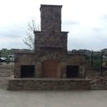 Outdoor fireplace