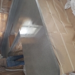 Kitchen countertops sprayed in a granite look