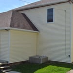 Rear facing view of house- After