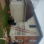 Rear facing view of house