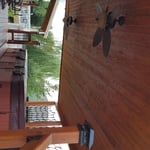 Nerw deck with covered patio