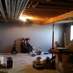 Basement project before photo