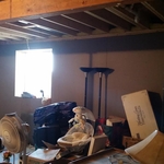 Basement project before photo