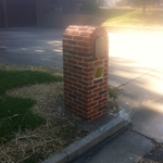brick mail box