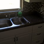 tile backsplash installed