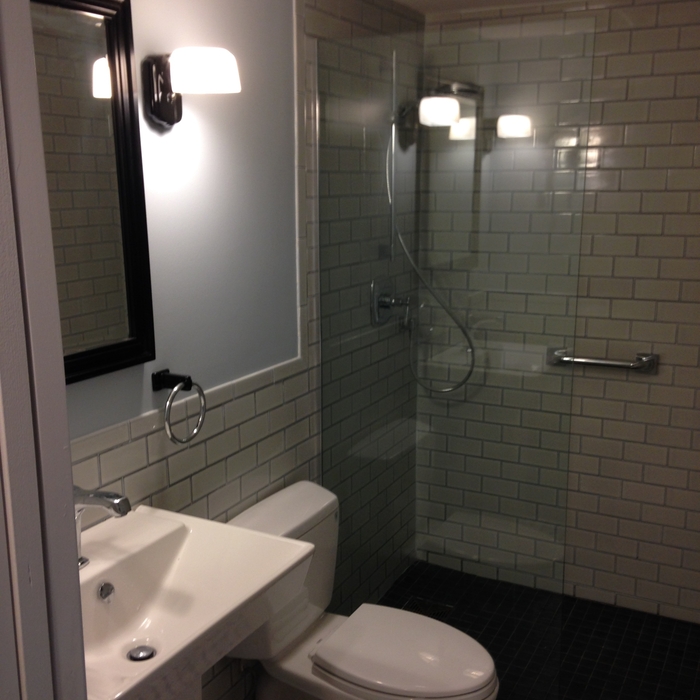 completed bathroom