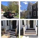 Porch repair work in Plymouth
