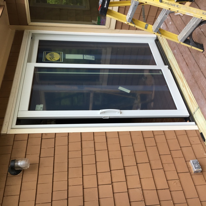 Installed new slider door