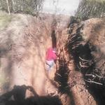 replacing sewer pipe