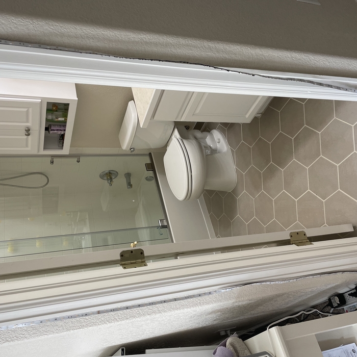 completed bathroom