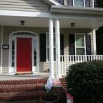 Columns and Front Door Repaint