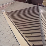 Start of a new metal roof
