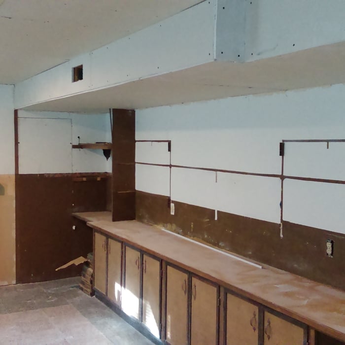 before shot of interior