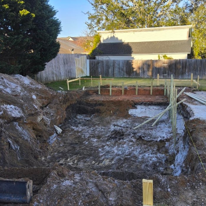 New pool construction