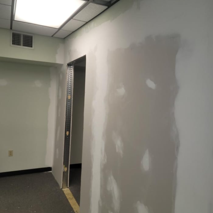 Commercial wall build-out