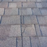 Cracked shingles