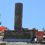 Chimney Torn Down to Roof