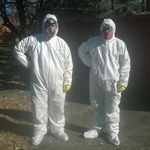 Getting ready to clean mold