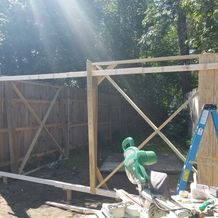 Frame for finished gate