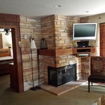 condo fireplace remodel
